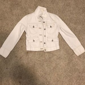 White jean jacket